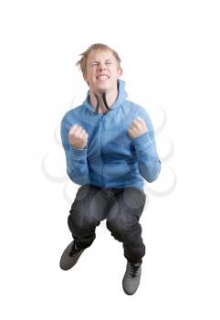 Royalty Free Photo of a Jumping Teenager