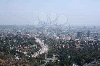 Royalty Free Photo of the Los Angeles Skyline
