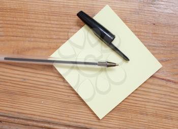 Royalty Free Photo of a Pen on Paper