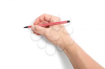Royalty Free Photo of a Person Drawing