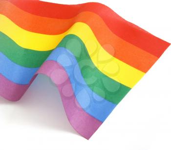 Royalty Free Photo of a Rainbow Flag