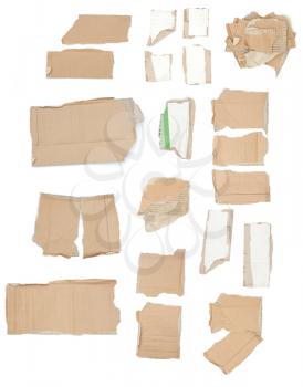 Royalty Free Photo of Pieces of Cardboard