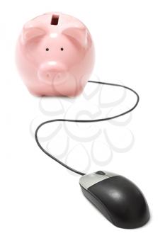 Royalty Free Photo of an Online Banking Concept