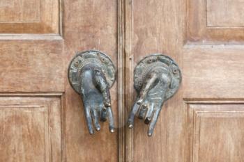 Royalty Free Photo of Balinese Door Handles