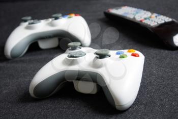 Royalty Free Photo of Video Game Controllers