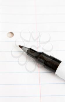 Royalty Free Photo of a Pen and Paper