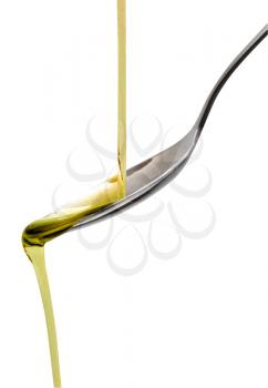 Royalty Free Photo of a Spoonful of Olive Oil
