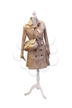 Royalty Free Photo of a Coat on a Mannequin
