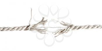 Royalty Free Photo of a Ripped Rope