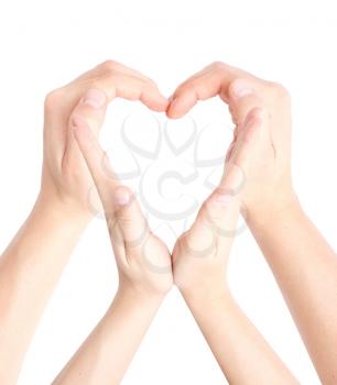 Royalty Free Photo of Heart Shaped Hands