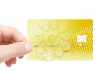Royalty Free Photo of a Person Holding a Credit Card