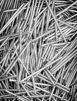 Royalty Free Photo of Steel Nails