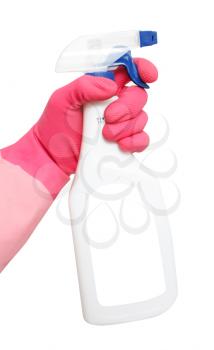 Royalty Free Photo of a Person Cleaning