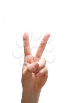 Royalty Free Photo of a Peace Sign