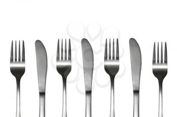 Royalty Free Photo of Forks and Knives
