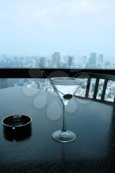 Royalty Free Photo of a Sky Bar in Tokyo, Japan