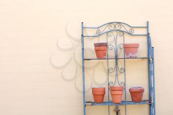 Royalty Free Photo of Empty Terracotta Garden Pots
