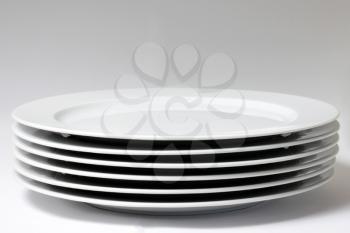 Royalty Free Photo of a Stack of Plates