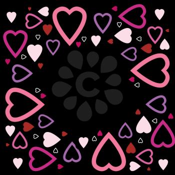 Royalty-Free Clipart Image of Hearts