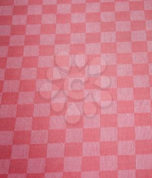 Checkered red textile