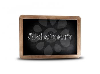 Alzheimers on a blackboard