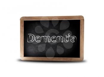 Alzheimers on a blackboard
