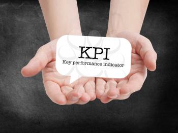 KPI written on a speechbubble