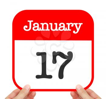 January 17 written on a calendar