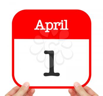 April 1 written on a calendar