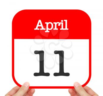April 11 written on a calendar