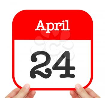 April 24 written on a calendar