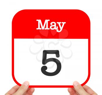 May 5 written on a calendar