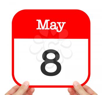 May 8 written on a calendar