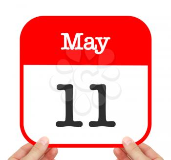 May 11 written on a calendar