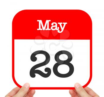 May 28 written on a calendar