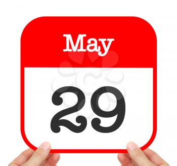 May 29 written on a calendar