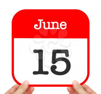 June 15 written on a calendar