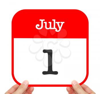 July 1 written on a calendar