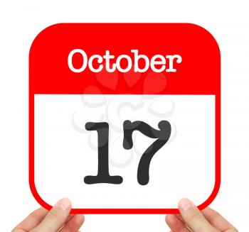 October 17 written on a calendar