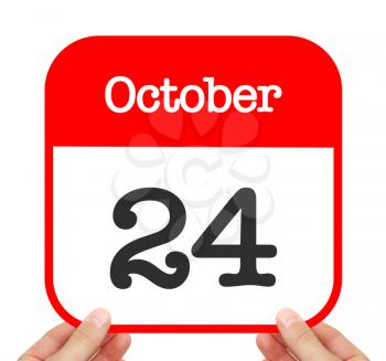 October 24 written on a calendar