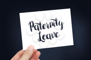 Paternity leave concept