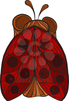 Royalty Free Clipart Image of a Ladybug