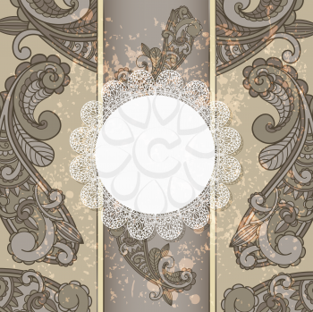 Royalty Free Clipart Image of a Background of a Paisley Pattern