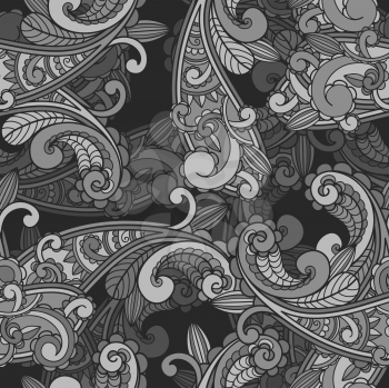 Royalty Free Clipart Image of a Background of Paisley Pattern