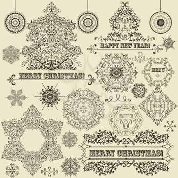 Royalty Free Clipart Image of a Christmas Invitation