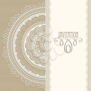 Royalty Free Clipart Image of an Invitation