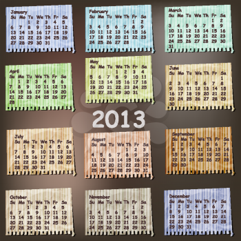 Royalty Free Clipart Image of Calendars