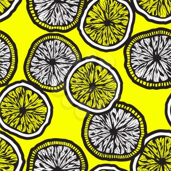 Royalty Free Clipart Image of Lemon Slices