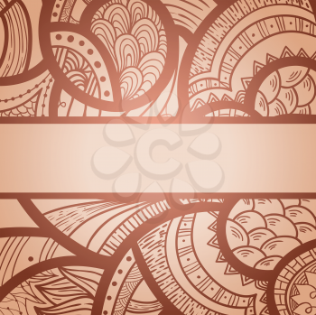 Royalty Free Clipart Image of Patterns with a Border