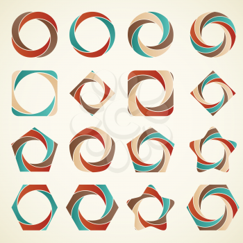 Abstract design elements,can be used as  icons, signs, elements and symbols